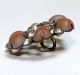 Antique Saphiret Button,  6 Hearts,  Rhinestones,  Edwardian,  Victorian,  Sewing Buttons photo 2