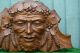 Stunning 19thc Gothic Black Forest Large Oak Wooden Carving Of: Green Man C1880s Carved Figures photo 1