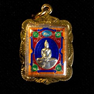 Buddha Thai Amulets Phra Lp Sothorn Stamp Pendant Magic Protect Lucky Charm D12 photo