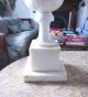 Pair Very Large Victorian Marble Table Lamps 96cm Tall Lamps photo 8
