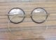 Vintage Antique Edwardian Spectacles Round Eyeglasses With Celluloid Rim And Box Optical photo 6