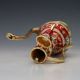 Chinese Exquisite Cloisonne Copper Handwork Inlaid Rhinestone Teapot Teapots photo 2