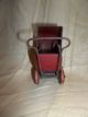 Vintage Red Wood Metal Toy Baby Doll Stroller Carriage Buggy Baby Carriages & Buggies photo 2