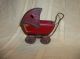 Vintage Red Wood Metal Toy Baby Doll Stroller Carriage Buggy Baby Carriages & Buggies photo 3