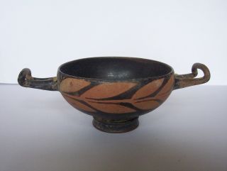 Ancient Greek Pottery Kylix C.  5th - 4th Century B.  C. photo