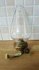 Victorian Bijou Miniature Brass Oil Lamp Burner Duplex 21mm With Glass Chimney Lamps photo 1