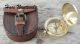 Brass Antique Vintage Pocket Push Button Sundial Compass Marine Nautical Gift@ Compasses photo 4