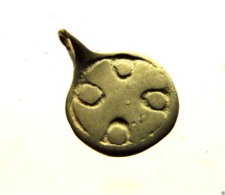 Ancient Medieval Bronze Pendant - Amulet (142) photo