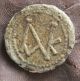L6 Ancient Byzantine Lead Seal With Inscriptions And Monogram Byzantine photo 1