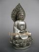 Chinese Old Tibet Wealth Hand - Carved Exquisite Silver Guanyin Statue Buddha photo 2