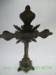 Carved Antique Brass Stereoscopic Cross Jesus Furnishing Articles Other Antique Chinese Statues photo 3