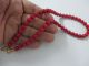 43.  1 Gr Natural Red Pinkness Coral Necklace Undyed Round Beads Ultra Rare. Necklaces & Pendants photo 4