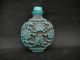 Old Chinese Handwork Turquoise Carven Two Fish Design Snuff Bottle Snuff Bottles photo 1