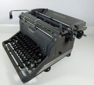 Antique Vintage 1940s Art - Deco Underwood Ss No.  6 Standard Typewriter photo