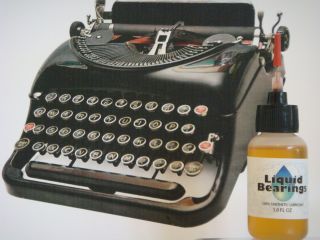 Liquid Bearings 100 - Synthetic Oil For Antique Or Modern Typewriters,  Read This photo