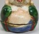 G191: Japanese Old Pottery Incense Case Of Budai Statue By Great Mokubei Aoki Other Japanese Antiques photo 2