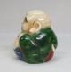 G191: Japanese Old Pottery Incense Case Of Budai Statue By Great Mokubei Aoki Other Japanese Antiques photo 3