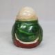 G191: Japanese Old Pottery Incense Case Of Budai Statue By Great Mokubei Aoki Other Japanese Antiques photo 4
