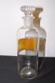 Antique Apothecary Pharmacy Bottle Jar Fancy Ground Glass Label 9 