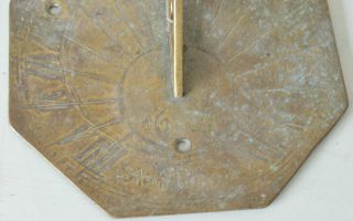 Antique Brass Sundial photo