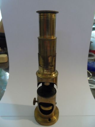 Antique Brass Field Microscope photo