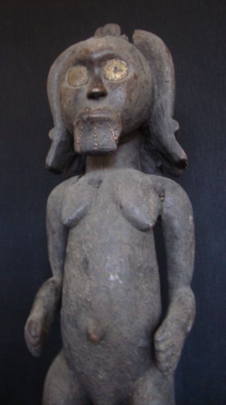 80cm.  Fang Ancestor Reliquary Statue W/provenance - Metal Sheathed Bieri Figure photo
