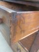Antique Oak 4 Drawer Dresser Primitive Solid Wood Dresser Cabinet Chest 1900-1950 photo 3
