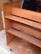 Vintage Maple Rolling Bookcase Classroom Library School Home Office Post-1950 photo 2