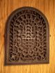Antique Cast Iron Arch Top Dome Heat Grate Wall Register Old Vintage Heating Grates & Vents photo 2