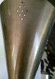 Mid Century Mcm Bowtie Sconce Light - Period Extended Mount Perforated Mid-Century Modernism photo 2