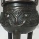 G066: Chinese Copper Ware Incense Burner With Fine Tone And Totetsu Pattern Incense Burners photo 2