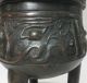 G066: Chinese Copper Ware Incense Burner With Fine Tone And Totetsu Pattern Incense Burners photo 4