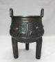 G066: Chinese Copper Ware Incense Burner With Fine Tone And Totetsu Pattern Incense Burners photo 7
