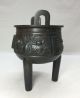 G066: Chinese Copper Ware Incense Burner With Fine Tone And Totetsu Pattern Incense Burners photo 8