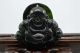 China ' S 100 Natural Jade Nephrite Carving Black Jade Pendant Buddha Necklaces & Pendants photo 3