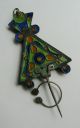 Vintage Berber Brooch,  Large Penannular Brooch/pin - Enamelled - Fantastic Piece. Other Ethnographic Antiques photo 2