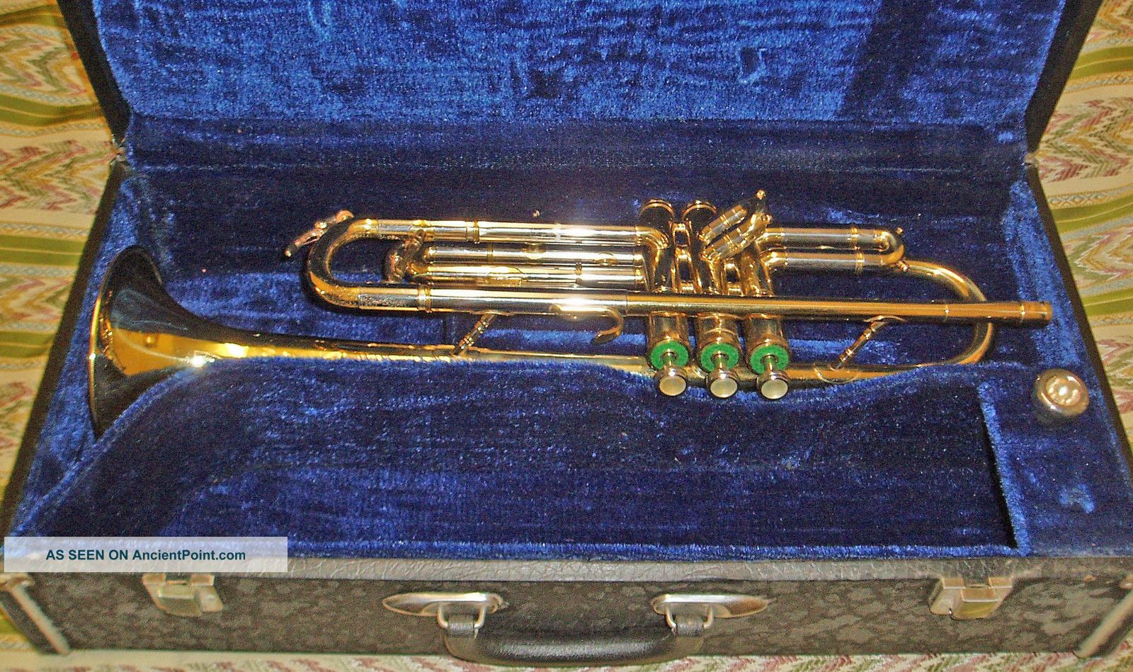 Walburg Brass Texas Bp Trumpet Serial No 693302 As With Case Other Antique Instruments photo