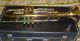 Walburg Brass Texas Bp Trumpet Serial No 693302 As With Case Other Antique Instruments photo 3