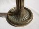 Antique Art Nouveau French Mushroom Lamp With Jewelled Shade - Bronze Base Art Nouveau photo 8