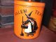 Ooak,  England Folk Art Salem Witches Tea Company Tin Canister Primitives photo 5