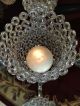 Crystal And Silver Tone Candelabra With Five Arms Chandeliers, Fixtures, Sconces photo 3