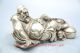 Chinese Folk Myth Traditional Evil Silver Zhong Kui Chungkuel Catch Ghost Statu Other Chinese Antiques photo 1