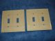 Vintage Sierra Beige / Ivory Bakelite Light Double Toggle Switch Plates Switch Plates & Outlet Covers photo 3