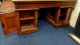 Antique Desk Quarter Sawn Tiger Oak Office Pedestal - To Jonesville Mi 1900-1950 photo 8
