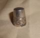 Antique Sterling Thimble With Design Size 8 Thimbles photo 1
