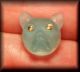 French Bulldog,  Frenchi,  Aqua Glass Head W Paste Eyes & Glass Back Shank Buttons photo 1