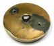 Antique Brass Button Cherubs Gone Hunting W/ Dog Rabbit & Pheasant - 1 & 1/8 