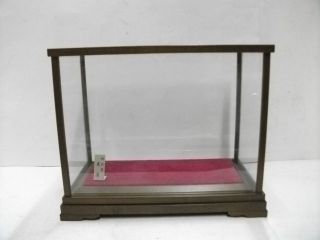 The Glass Case (display Cases) Of The Wooden Frame.  Japanese Antique. photo