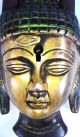 Antique Buddhism Bronze Sakyamuni Buddha Head Brass Lock - Up Key Rare Shakyamuni Buddha photo 2