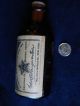 Antique 1880 Brown Medicine Bottle Tonic Chinkalyptus Label Bottles & Jars photo 2